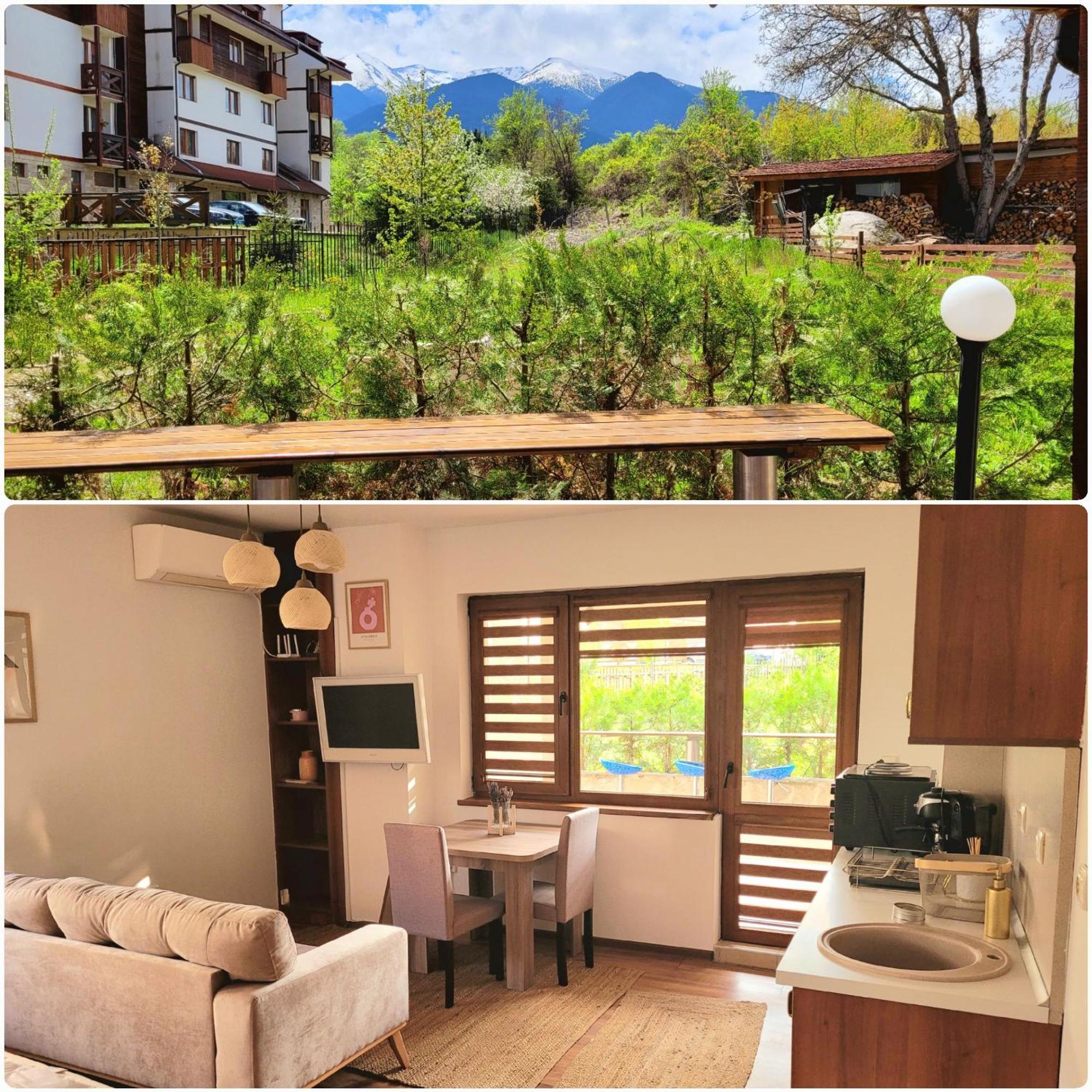 Cozy & Stylish Flat With Amazing View, 2Min Walk To Ski Road, 7-8 Min To Gondola バンスコ エクステリア 写真