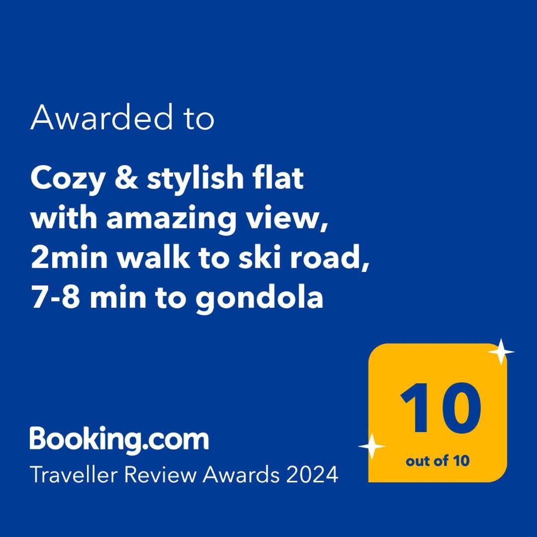Cozy & Stylish Flat With Amazing View, 2Min Walk To Ski Road, 7-8 Min To Gondola バンスコ 部屋 写真
